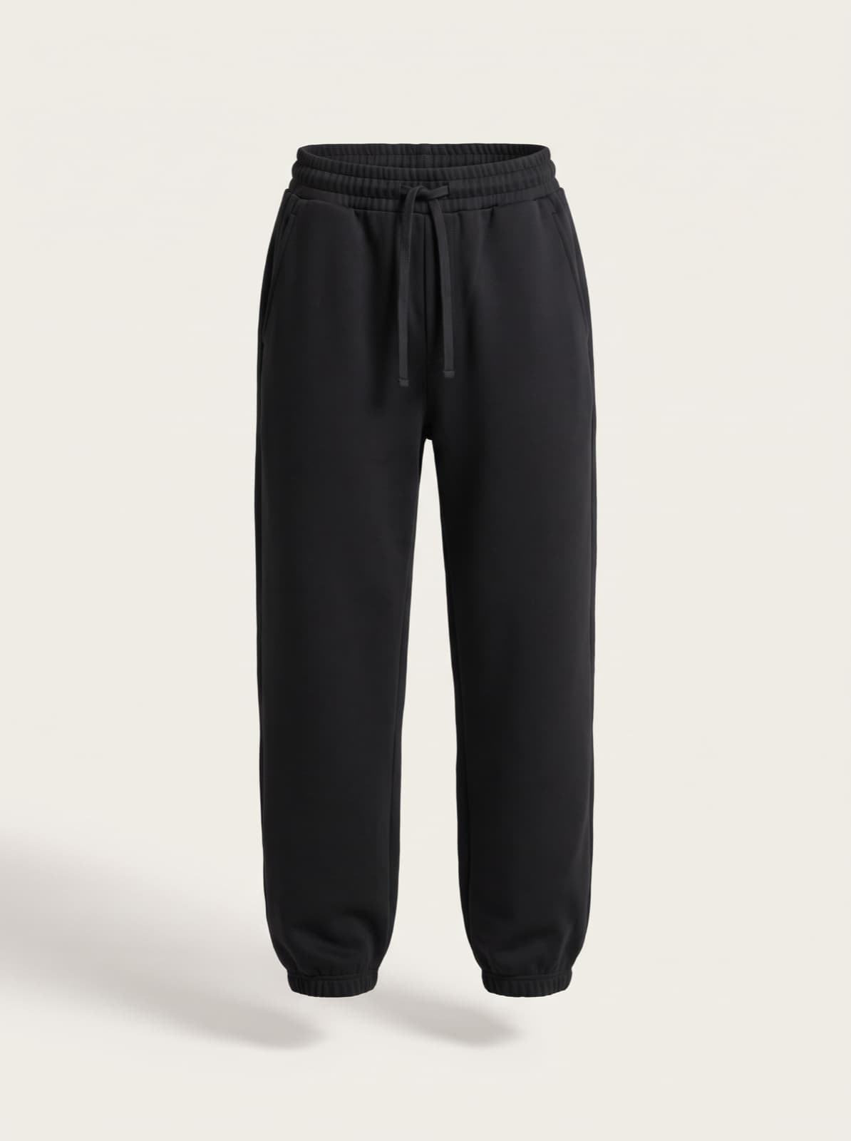 Chelsea Joggers in black photographed front on with no model