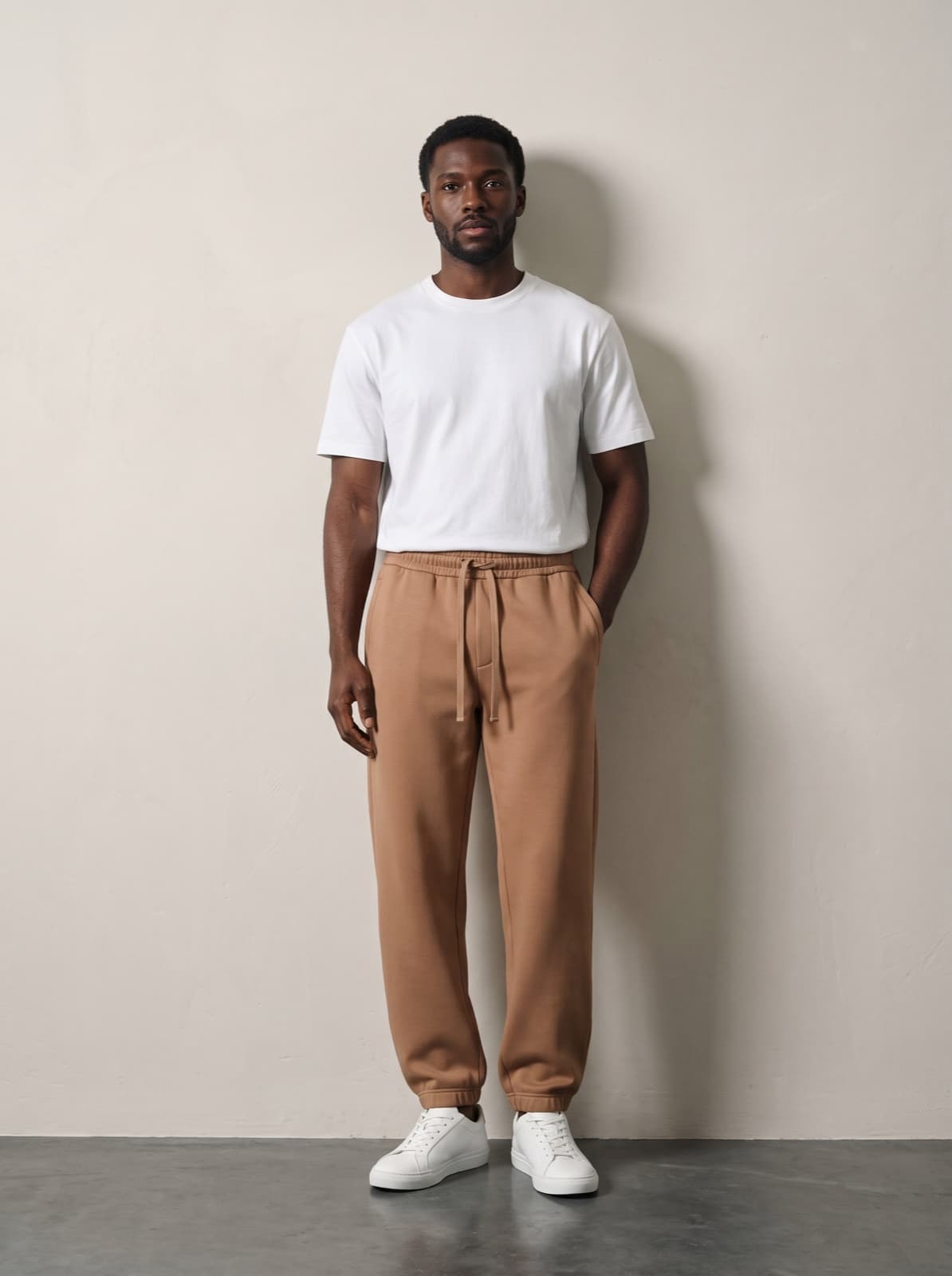 The Chelsea Joggers in tan